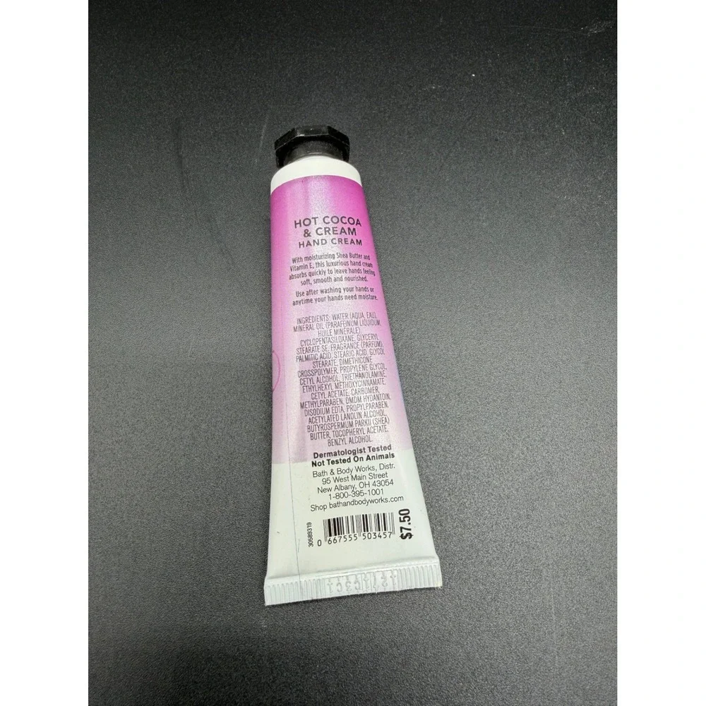Bath & Body Works Hot Cocoa & Cream Shea Butter Hand Cream 1 fl oz‎ Travel Size